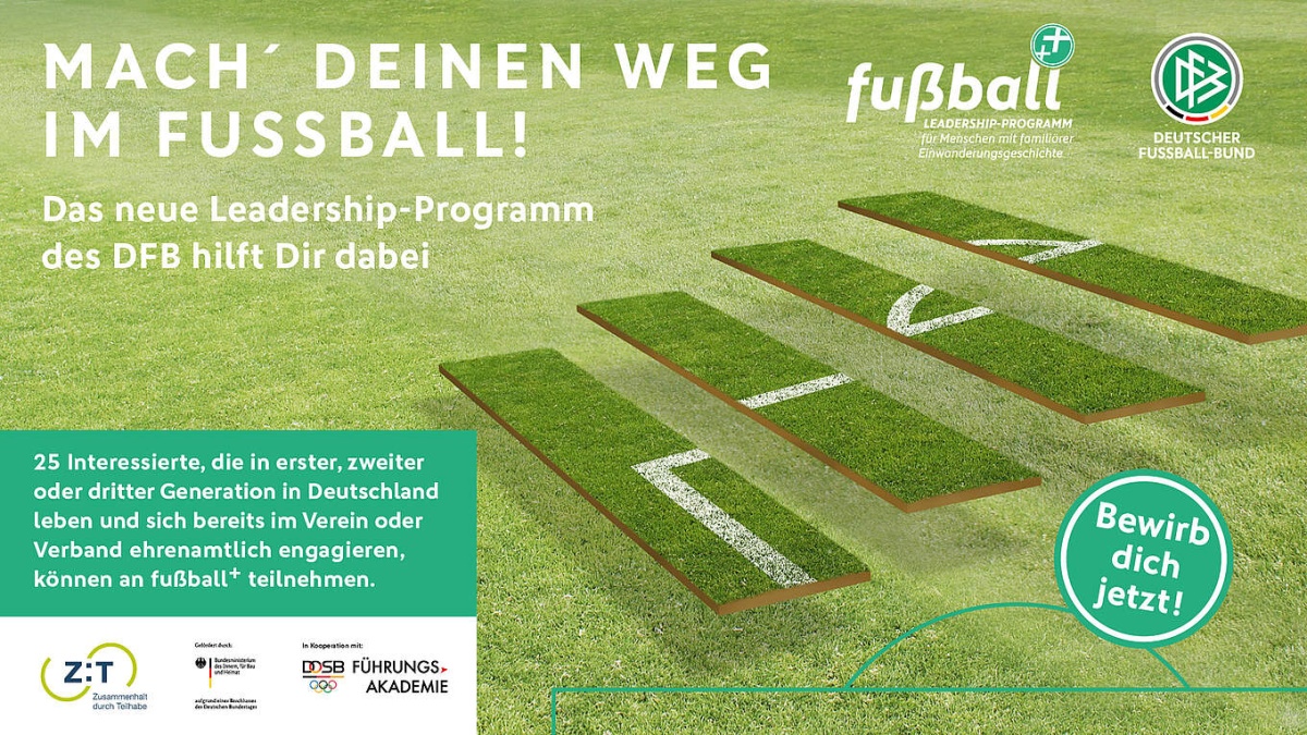 Jetzt bewerben: Der DFB startet das neue Leadership-Programm fußball+