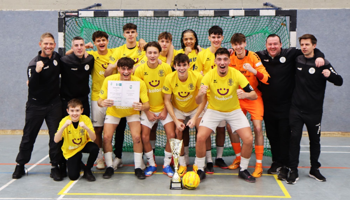 A-Junioren des ETB Schwarz-Weiß Essen siegen bei der FVN-Futsal-Meisterschaft