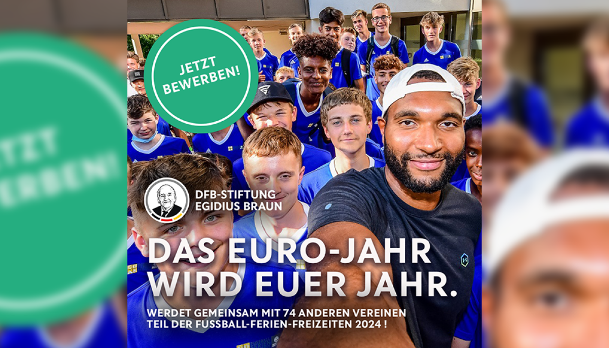 Jetzt bewerben: DFB-Stiftung Egidius Braun veranstaltet auch 2024 wieder Fußball-Ferien-Freizeiten