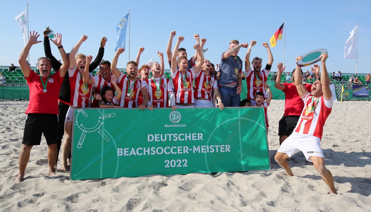 Beach Royals Düsseldorf verteidigen Beachsoccer-Titel in Warnemünde