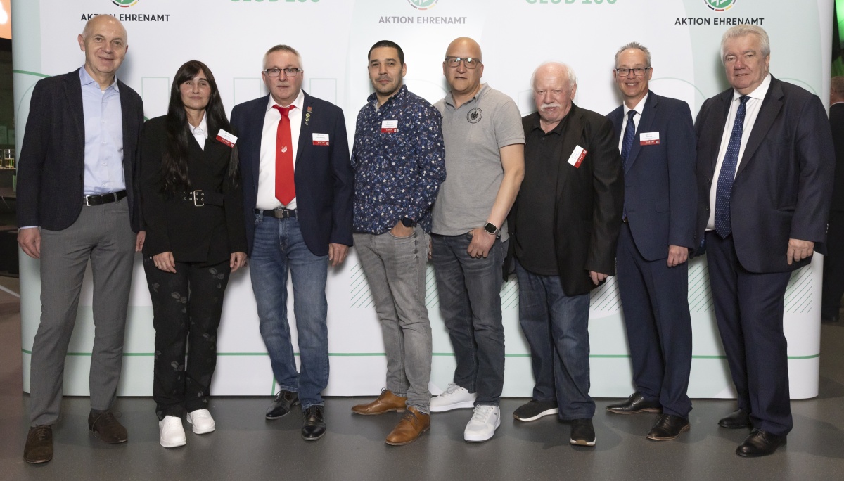 Ausgezeichnete Ehrenamtler vom Niederrhein zwischen Club100-Ehrung und Dankeschön-Wochenende