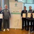 FVN-Referenten erhalten DFB-Ausbilderzertifikat in der Sportschule Wedau 