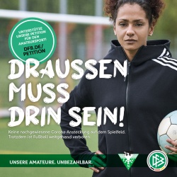 Amateursportkampagne Draußen muss drin sein Corona