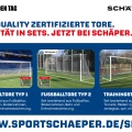 FVN-Partner Schäper setzt neue Maßstäbe: 14 aktuelle FIFA-Zertifikate für Fußballtore