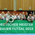 UFC Münster gewinnt in der Sportschule Wedau die erste Deutsche Futsal-Meisterschaft der Frauen