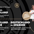 Deutsche U 19-Frauen-Nationalmannschaft trifft in der Sportschule Wedau auf Spanien, Belgien und die Färöer