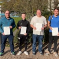 FVN-Quartett erwirbt DFB-Ausbilderzertifikat in der Sportschule Hennef