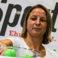 Ex-Nationalspielerin Inka Grings lost Sonntag in der ARD-"Sportschau" DFB-Pokal aus