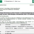 Verlängerung der C-Lizenzen