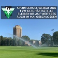 Sportschule und Geschäftsstelle bis auf Weiteres auch im Mai geschlossen