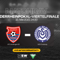 Niederrheinpokal-Viertelfinale heute im Livestream: KFC Uerdingen - MSV Duisburg
