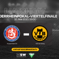 Niederrheinpokal-Viertelfinale heute im Livestream: Wuppertaler SV - VfB Homberg