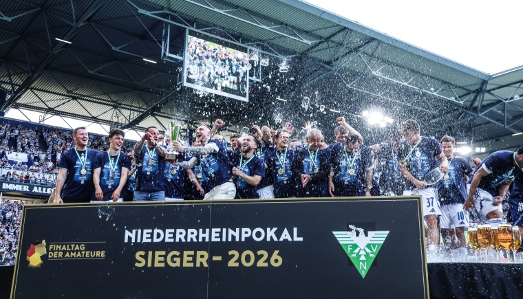 MSV Duisburg gewinnt vor 18.972 Zuschauer/innen zum vierten Mal den Niederrheinpokal