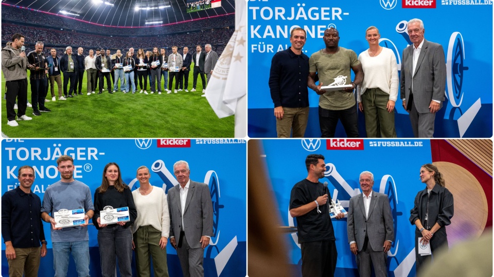 Mit einem Trio vom Niederrhein: Die besten Torjäger/innen 2025/2026 erhalten in München ihre Trophäen