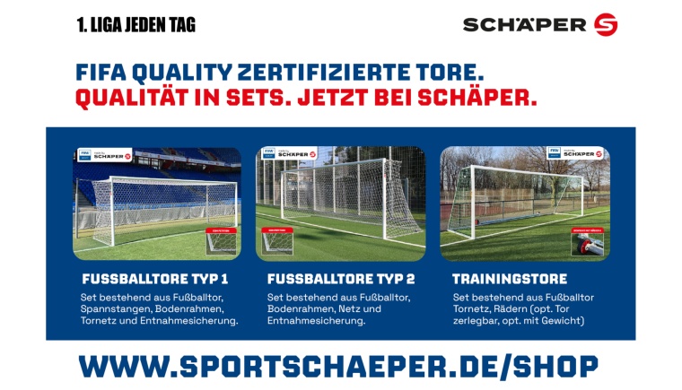 FVN-Partner Schäper setzt neue Maßstäbe: 14 aktuelle FIFA-Zertifikate für Fußballtore
