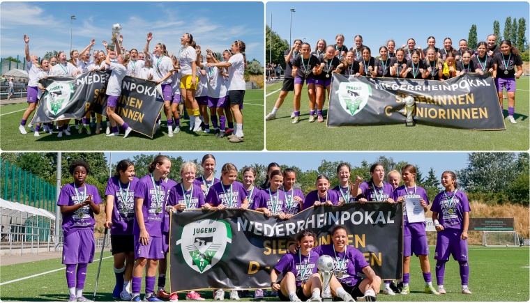SGS Essen räumt beim "Finaltag der Juniorinnen" alle drei Niederrheinpokal-Titel ab