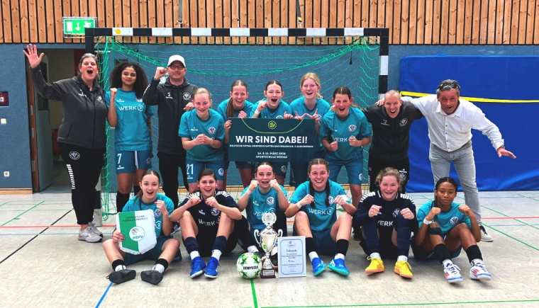 B-Juniorinnen des VfR Warbeyen siegreich bei der Futsal-Regionalmeisterschaft West 2026 in Hennef