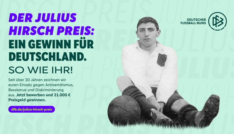 Für ein respektvolles Miteinander: Jetzt für den mit insgesamt 21.000 Euro dotierten Julius Hirsch Preis 2026 bewerben