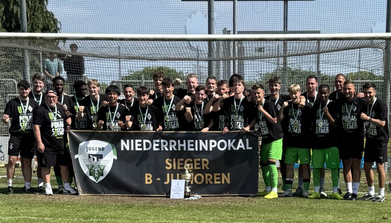 Dank Biber-Dreierpack: B-Junioren von Borussia Mönchengladbach holen den Niederrheinpokal