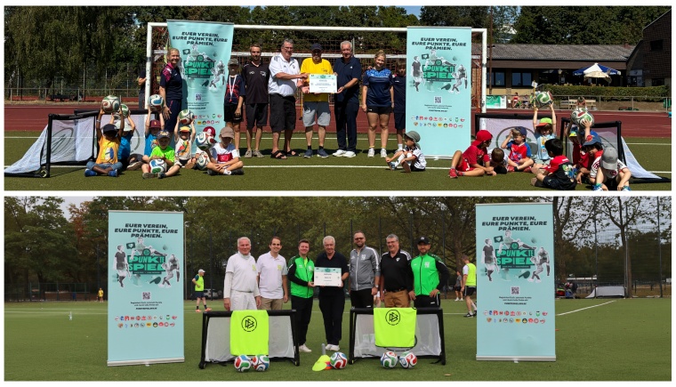 "Platin" für Düsseldorfer Vereine: DJK Agon 08 und SFD 75 Süd erhalten DFB-Punktespiel-Prämien