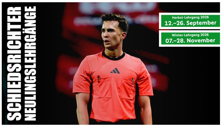FVN bietet hybride Schiri-Neulingslehrgänge im September und November an
