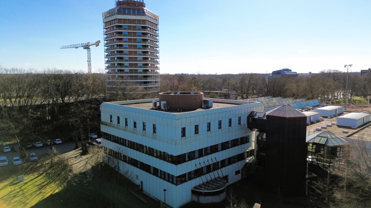 Ein Blick auf die Geschäftstelle des Fußballverbandes Niederrhein im Sportpark Wedau in Duisburg.