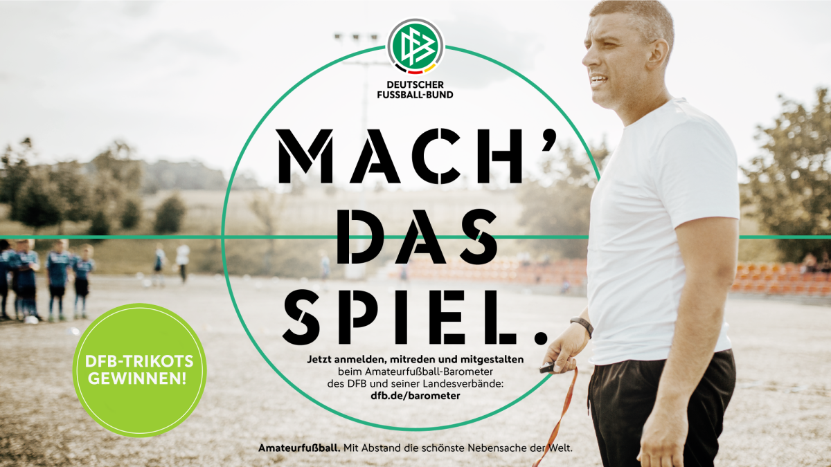 Amateurfußball-Barometer: Umfrage mit DFB-Trikot-Gewinnspiel zum EM-Feeling an der Basis