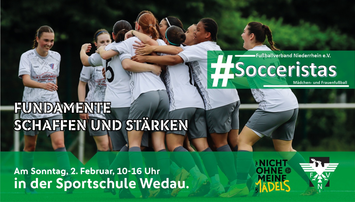 #Socceristas 4.0: Vereinstagung am 2. Februar 2025 ab 10 Uhr in der Sportschule Wedau