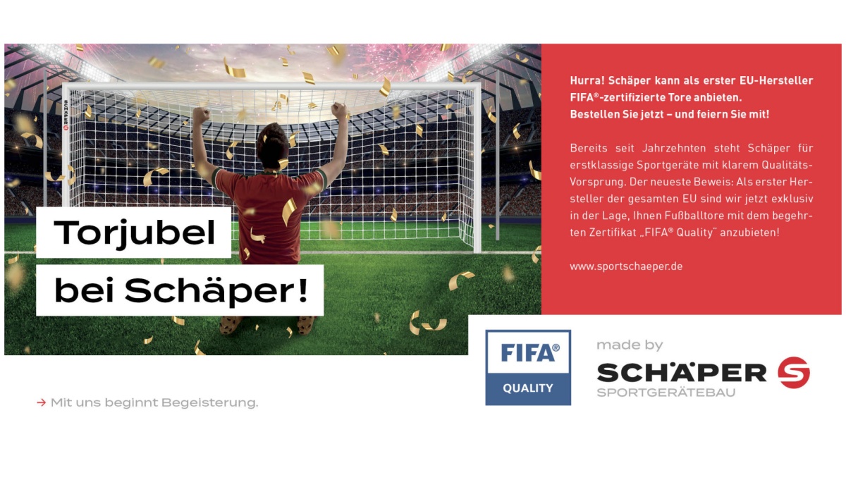 Torjubel bei Schäper Sportgerätebau - FIFA Quality zertifizierte Tore 