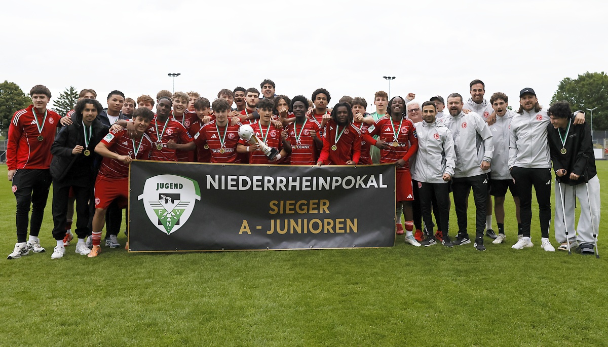 Fortuna Düsseldorf triumphiert im Endspiel um den A-Junioren-Niederrheinpokal