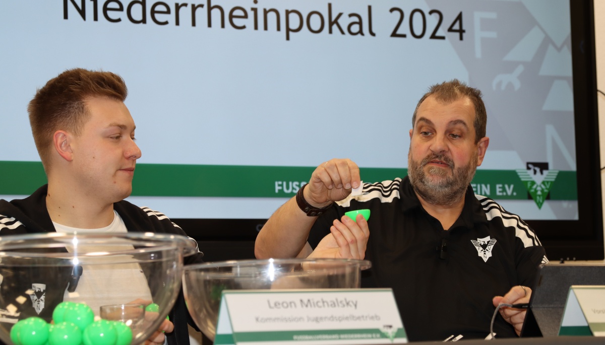 Zweitrundenspiele im Niederrheinpokal der Juniorinnen und Junioren ausgelost