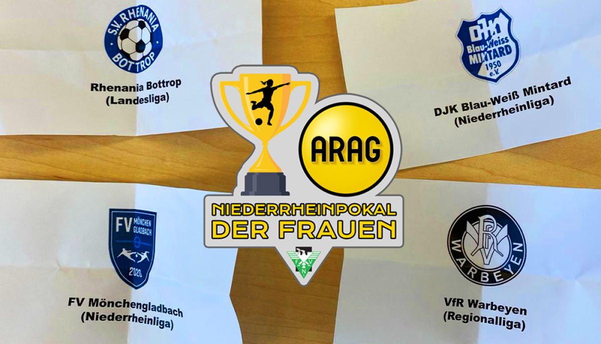 Halbfinale im ARAG Niederrheinpokal gelost: Vorjahresfinalist Warbeyen trifft auf den FV Mönchengladbach