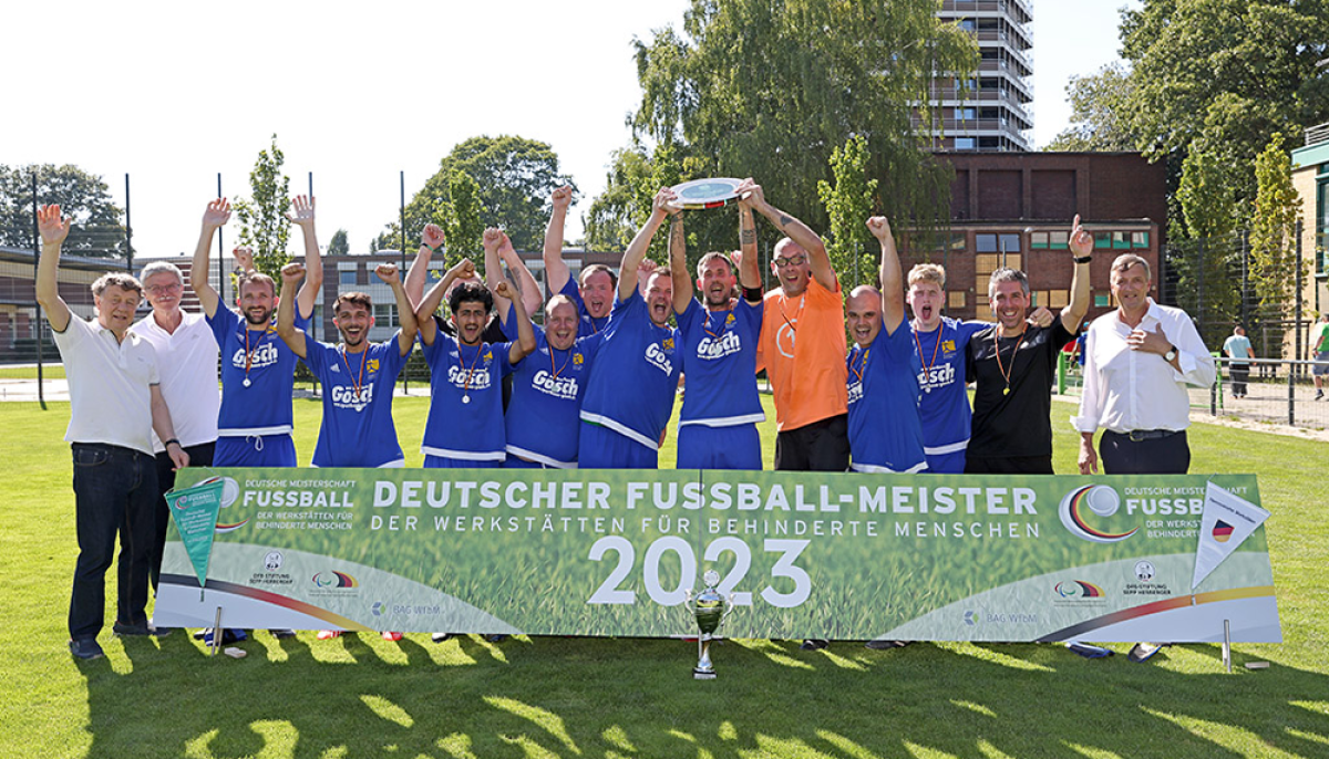 Männer-Team der Hannoverschen Werkstätten ist zum zweiten Mal Deutscher Fußball-Meister