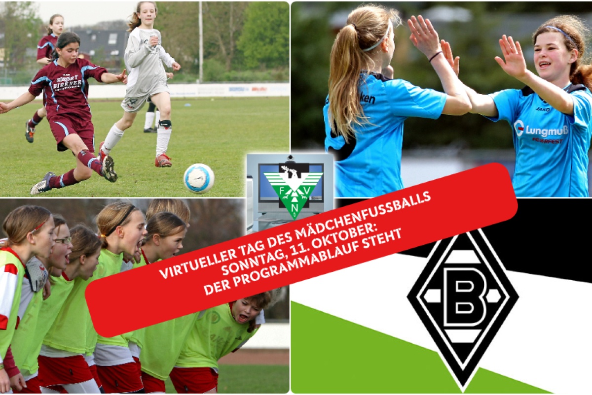 Der Zeitplan für den Virtuellen Tag des Mädchenfußballs am 11. Oktober steht