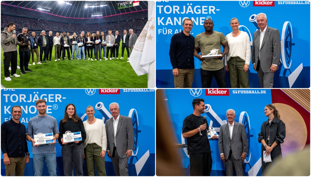 Mit einem Trio vom Niederrhein: Die besten Torjäger/innen 2025/2026 erhalten in München ihre Trophäen
