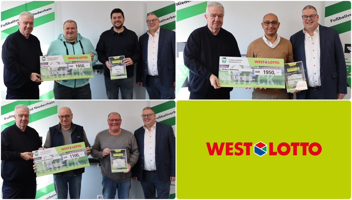 Westlotto-Fair-Play-Pokal: Großer Applaus für SC Reusrath, SVG Neuss-Weißenberg, SV HöNie und Co.