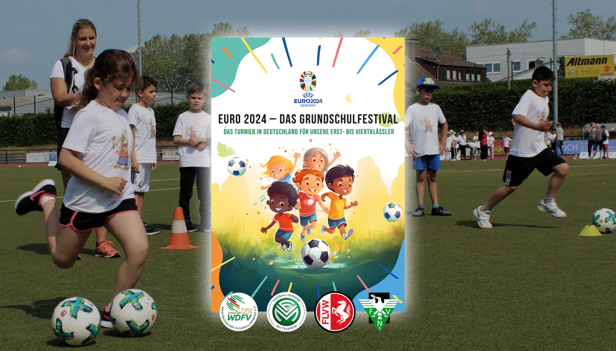Westdeutsche Fußballverbände unterstützen Grundschulen bei ihrem EURO-Fußballfest