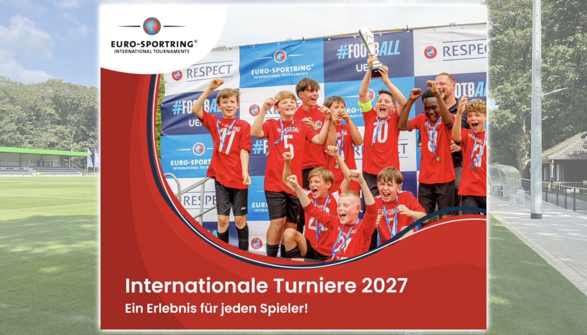 Internationale Euro-Sportring-Turniere 2027: Neue Saison, neue Fußballabenteuer - Broschüre jetzt anfordern