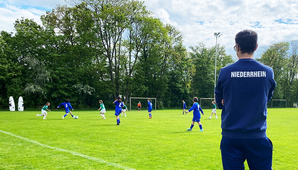 U 12-Juniorinnen überzeugen bei den WDFV-Sichtungsspielen 2024 in der Sportschule Wedau