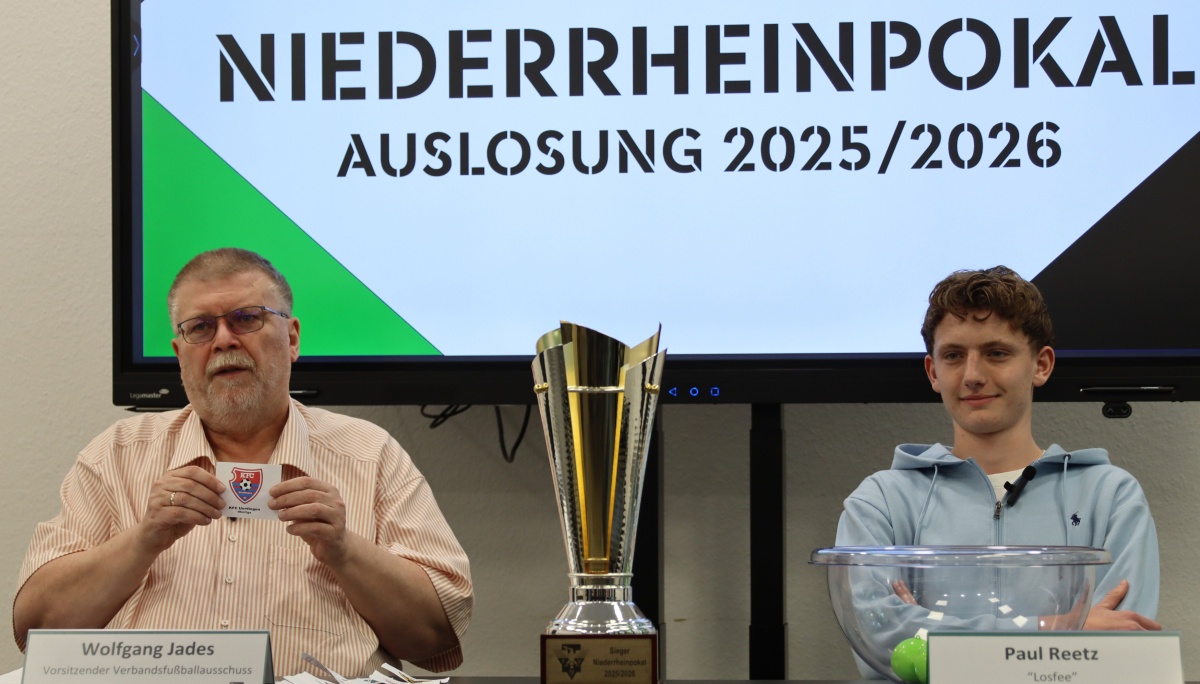 Achtelfinale im Niederrheinpokal der Männer ausgelost: KFC Uerdingen empfängt den MSV Duisburg