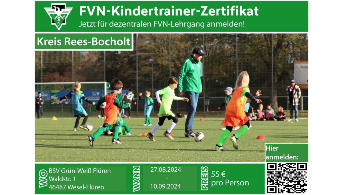 FVN-Kindertrainer-Zertifikat - Jetzt für dezentralen Lehrgang anmelden!