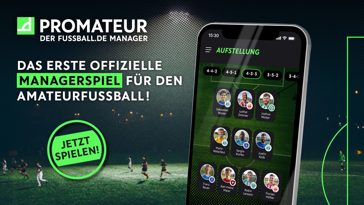 Managerspiel für den Amateurfußball: PROMATEUR-App ab sofort bundesweit verfügbar