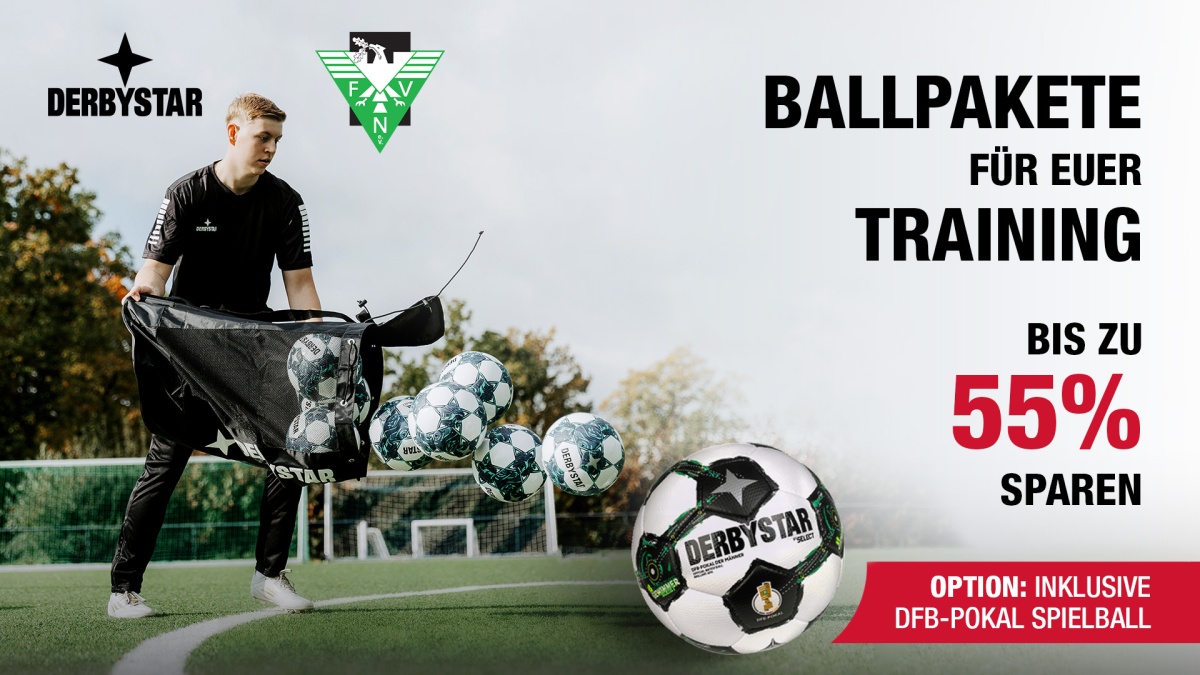 Trainingsstart 2026/27 mit DERBYSTAR: Exklusives Ballangebot für unsere Vereine