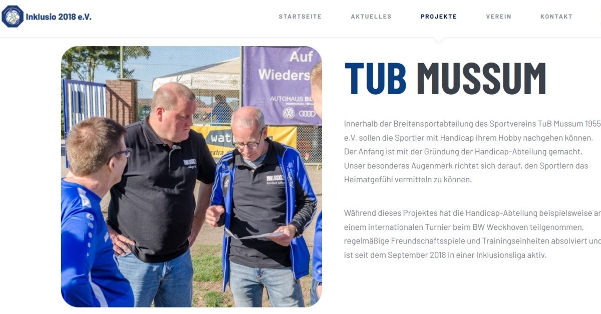 Der Bayer 04-Ehrenamtspreis 2020 geht an den TuB Mussum