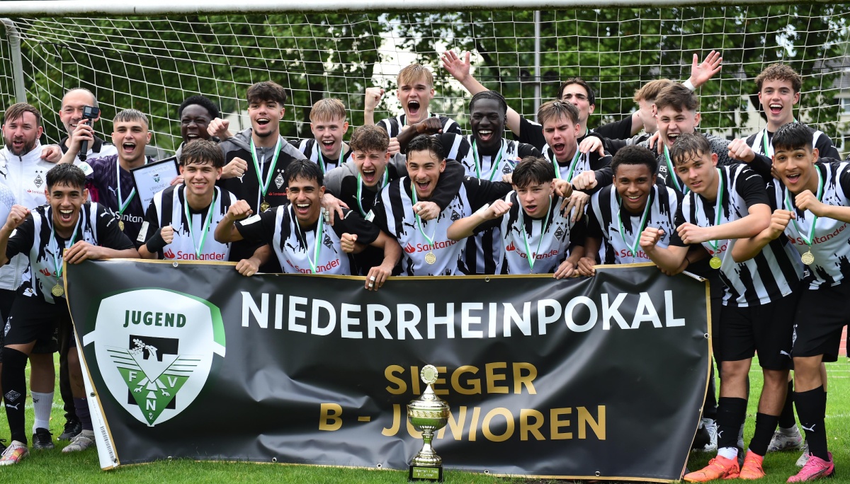 B-Junioren von Borussia Mönchengladbach holen den Niederrheinpokal 2023/2024