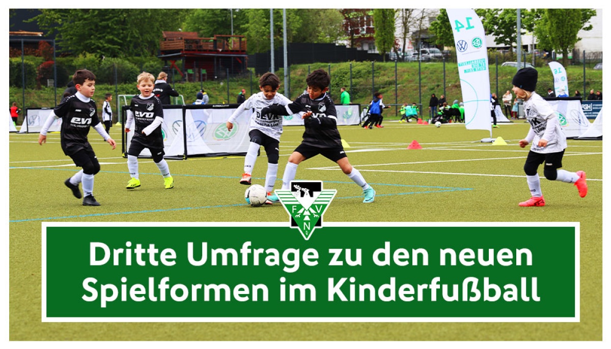 Umfrage zu den neuen Spielformen im Kinderfußball gestartet