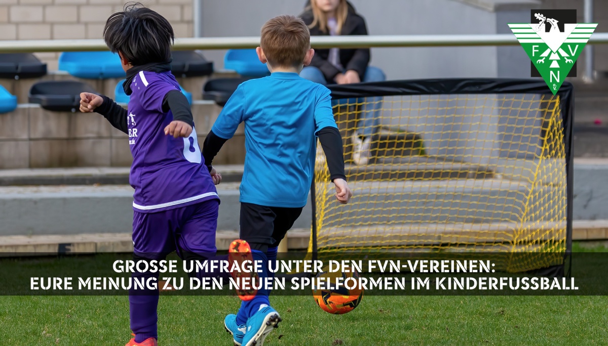 Neue Spielformen im Kinderfußball - Umfrage unter den FVN-Vereinen gestartet