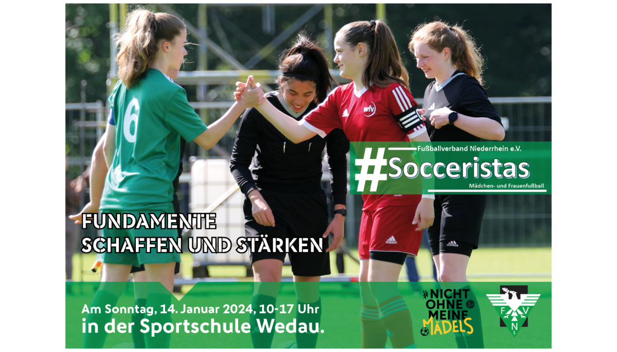 #Socceristas: Vereinstagung am 14. Januar 2024 ab 10 Uhr in der Sportschule Wedau