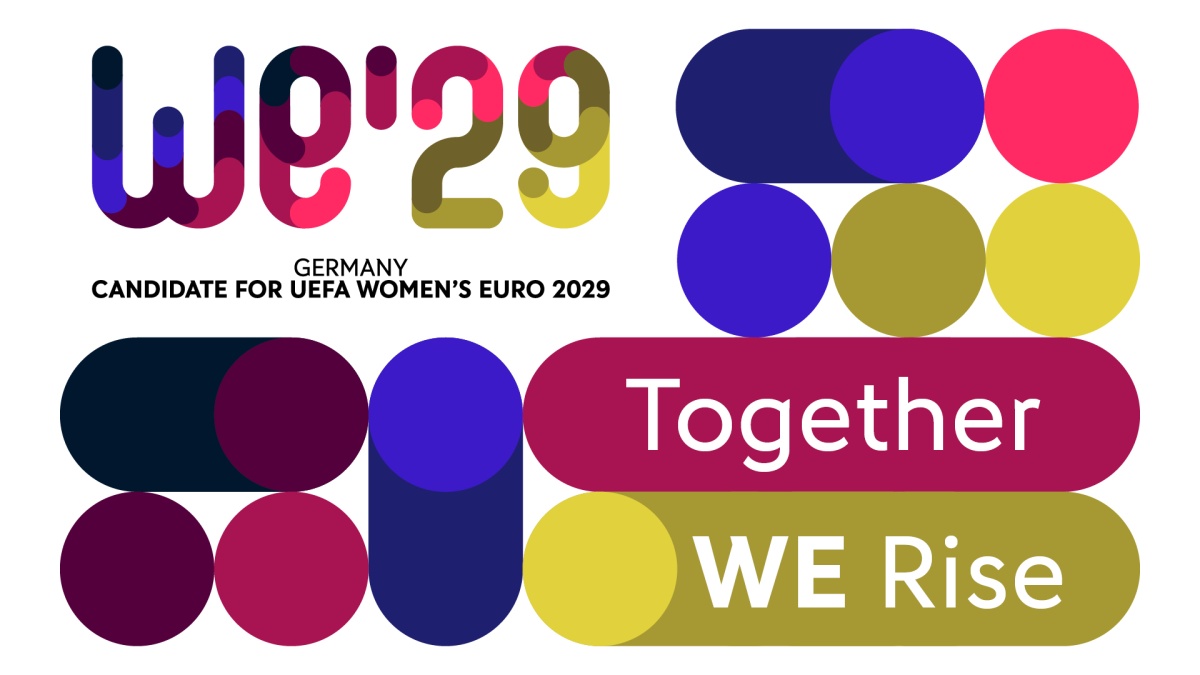 DFB veröffentlicht Logo und Slogan zur Bewerbung um die UEFA Women‘s EURO 2029