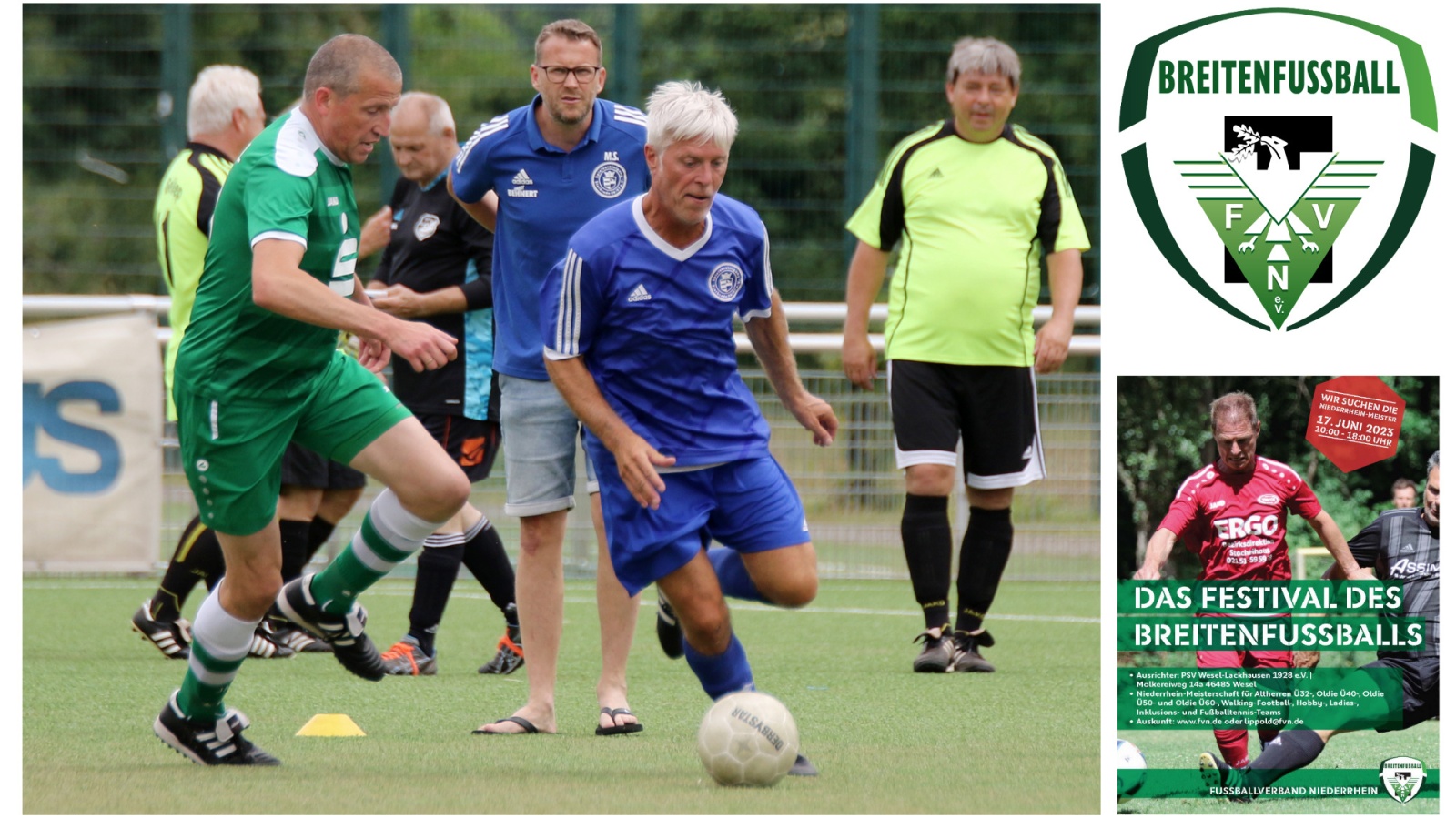 "Festival des Breitenfußballs" 2023 beim PSV Wesel-Lackhausen am 17. Juni